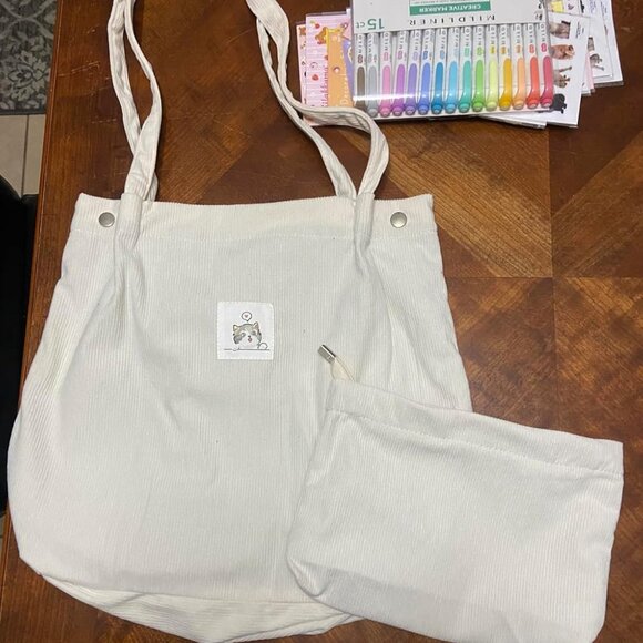 Women,Large Capacity Reusable Grocery Tote Bag with Inner Pockets﻿ ﻿ - Picture 1 of 9